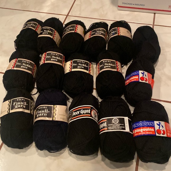 NWT & Vintage 16 Skeins Peer Gynt, Pingouin & Rauma 100% Wool - Picture 1 of 6